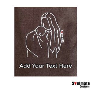 Custom Soulmate© Add Text Under Photo Embroidery